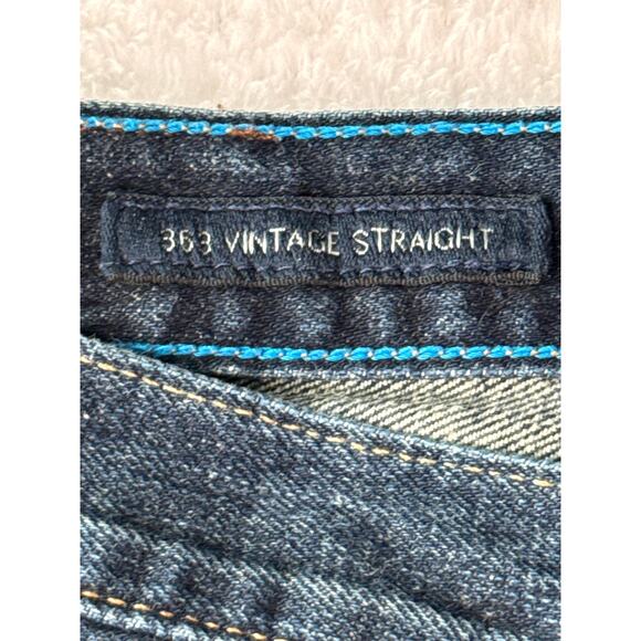 Lucky Brand 363 Vintage Straight Men 36x30 Dark Wash Jeans - Picture 3 of 9
